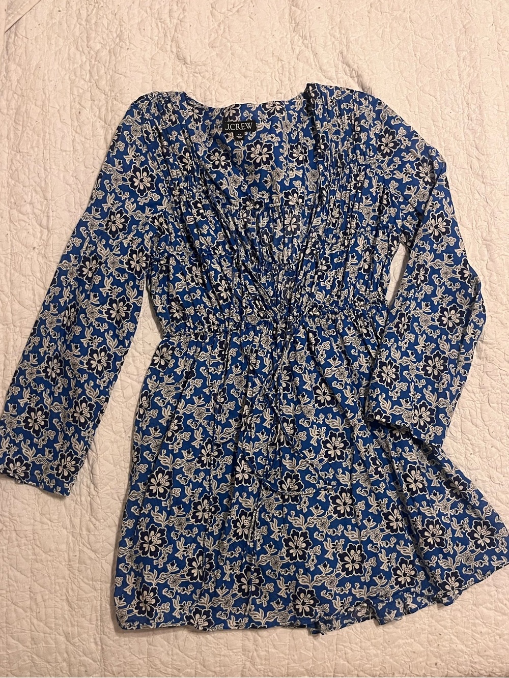 J. crew floral swimsuit cover up